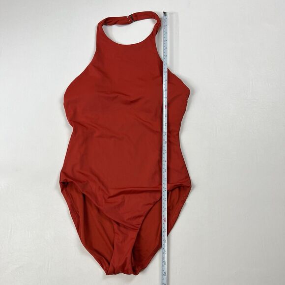 ANDIE Luzon One Piece Swimsuit Orange Chili Pepper Halter Women's Medium NWT - Picture 3 of 12